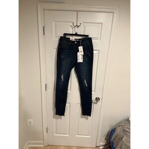 American Quality AQ Women’s Distressed Jeans Size 18 Blue